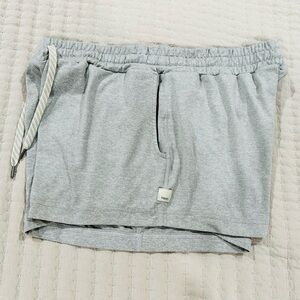 Gray Drawstring Shorts